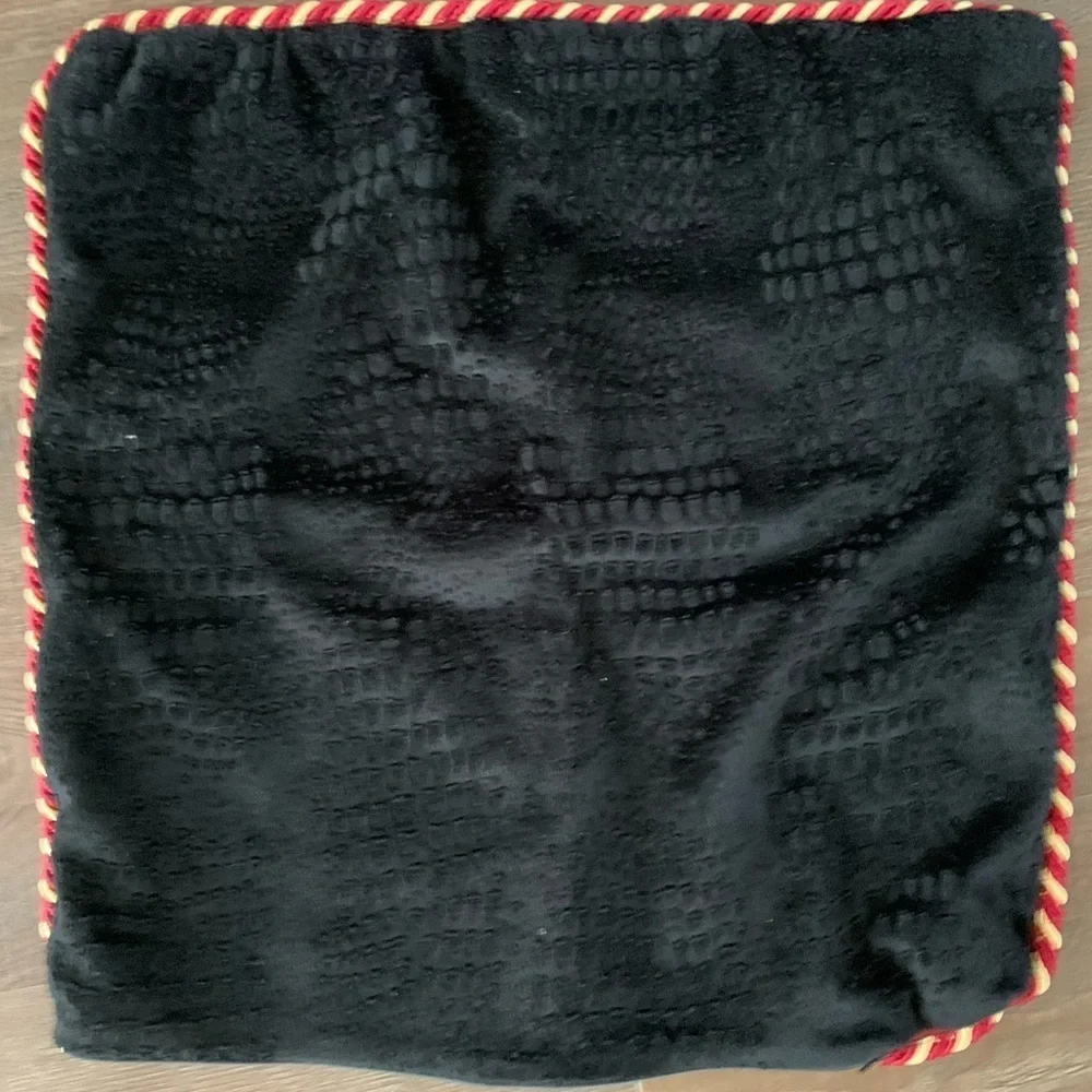 Red and Black Decorative Pillow